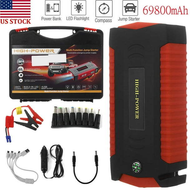 16800mAh Heavy Duty 600A USB Car Jump Starter Battery Power Bank Charger Booster